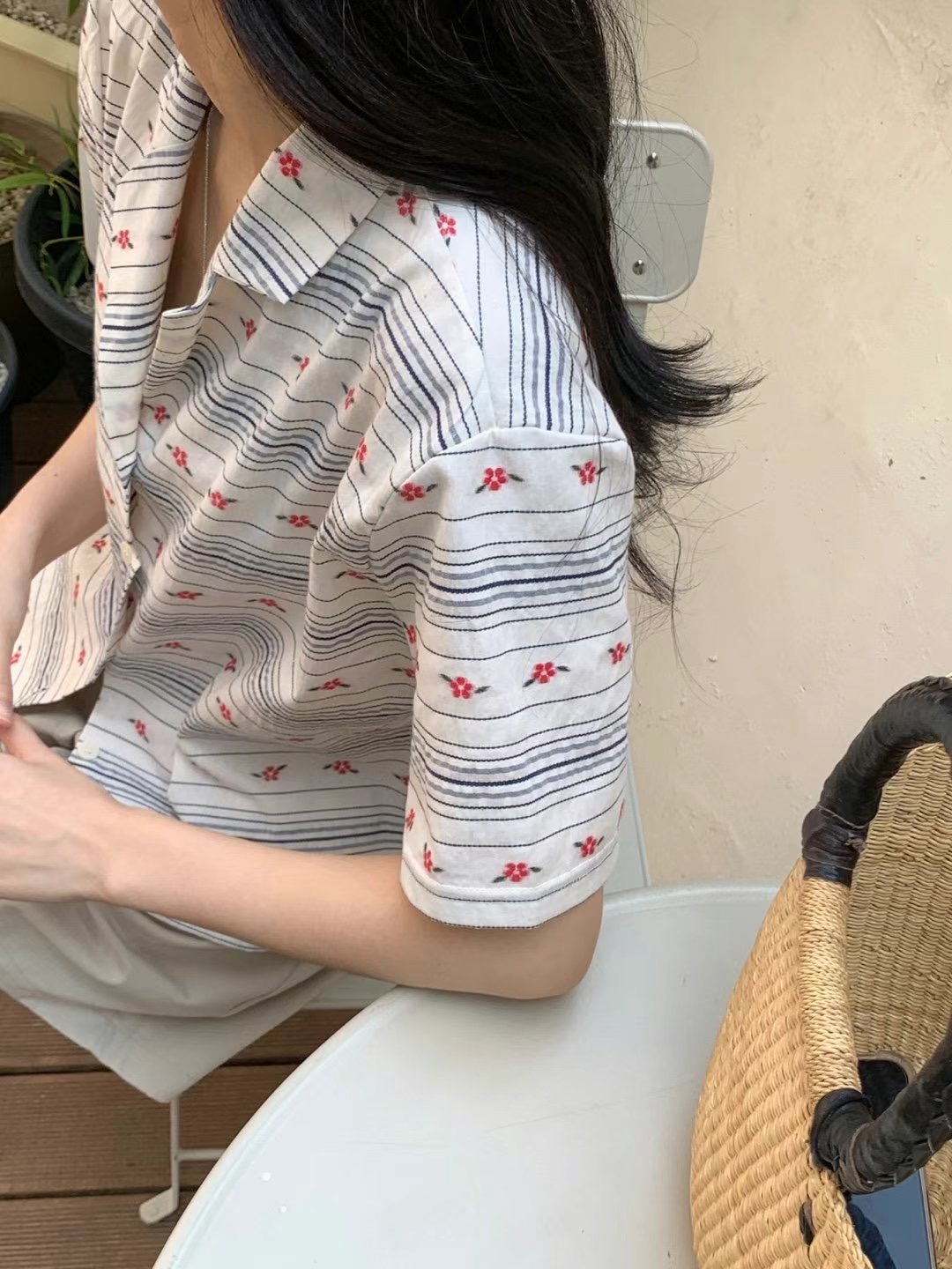J.BLANG東大門㊣直郵女士新品職業時尚熱賣襯衫蕾絲衫刺繡J.BLANG襯衫/蕾絲衫