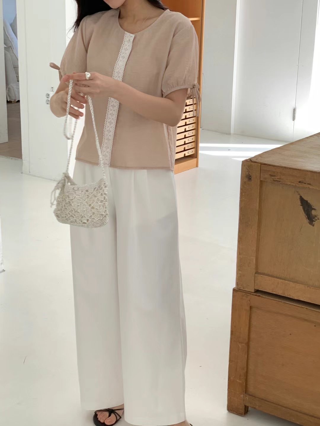 J.BLANG東大門㊣代購女裝新款25春夏推薦人氣職業襯衫蕾絲衫J.BLANG襯衫/蕾絲衫