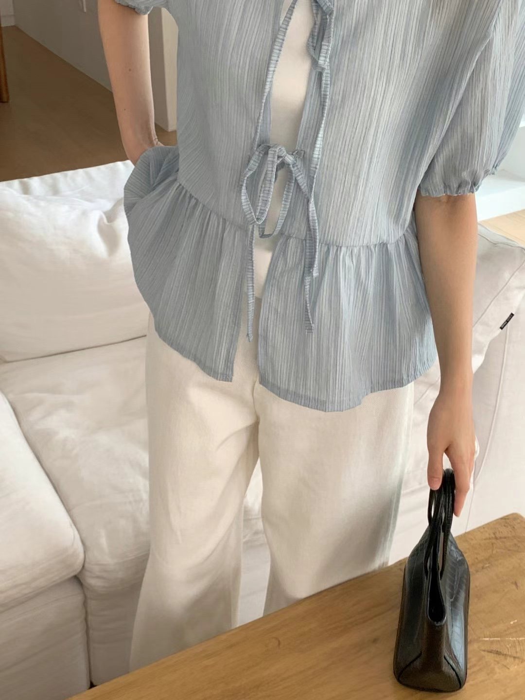 J.BLANG韓國代購㊣女裝新品人氣熱賣休閑25春夏襯衫蕾絲衫J.BLANG襯衫/蕾絲衫