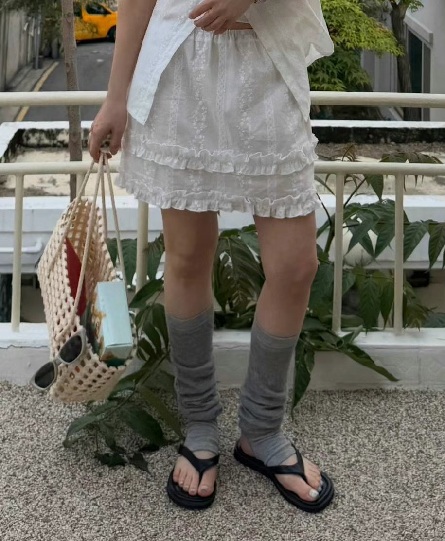 GLOSSY東大門㊣實拍女裝新品職業真品推薦時尚25春夏休閑短裙GLOSSY短裙