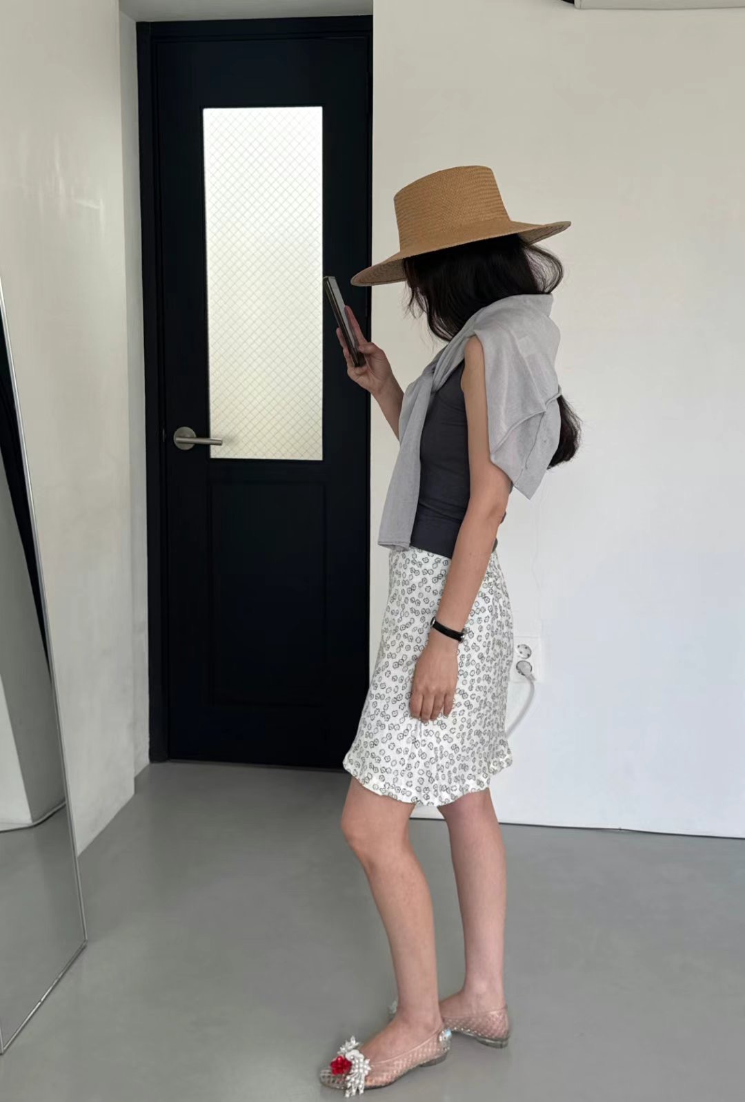 GLOSSY東大門㊣代購女士新品休閑25春夏推薦職業熱賣人氣短裙GLOSSY短裙