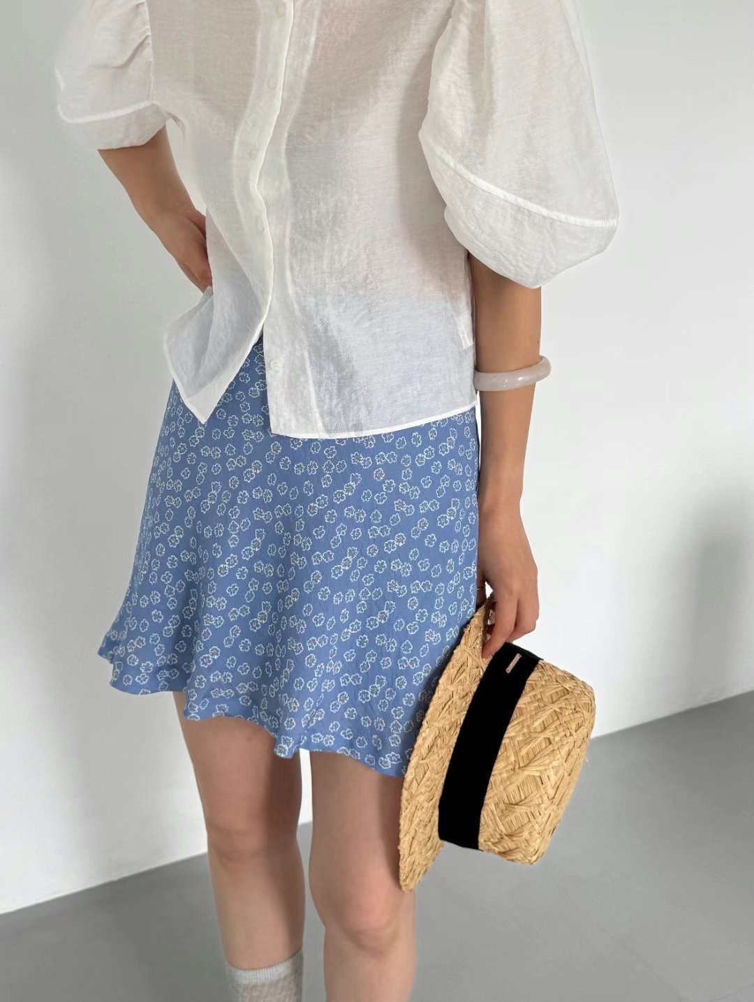 GLOSSY東大門㊣代購女士新品休閑25春夏推薦職業熱賣人氣短裙GLOSSY短裙