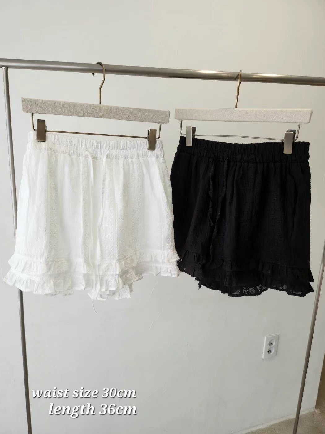LAYERING東大門㊣實拍女士新品真品休閑25春夏短褲刺繡棉質LAYERING短褲