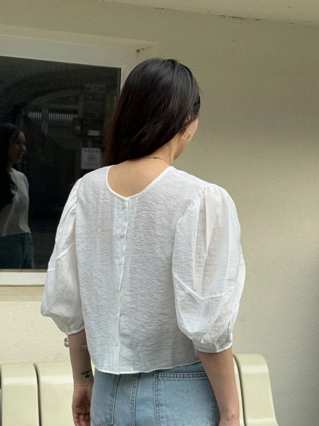 GLOSSY東大門㊣代購女士新款真品休閑熱賣推薦時尚襯衫蕾絲衫GLOSSY襯衫/蕾絲衫