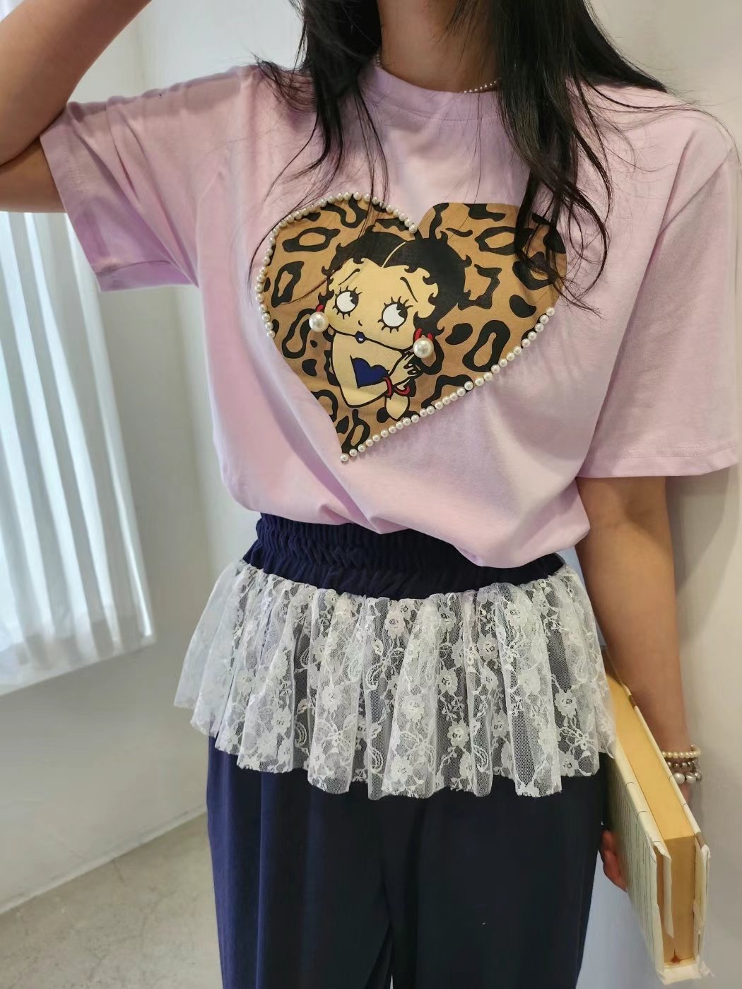 LAYERING韓國直郵㊣女裝新款職業人氣休閑推薦真品時尚25春夏T恤LAYERINGT恤圖色2