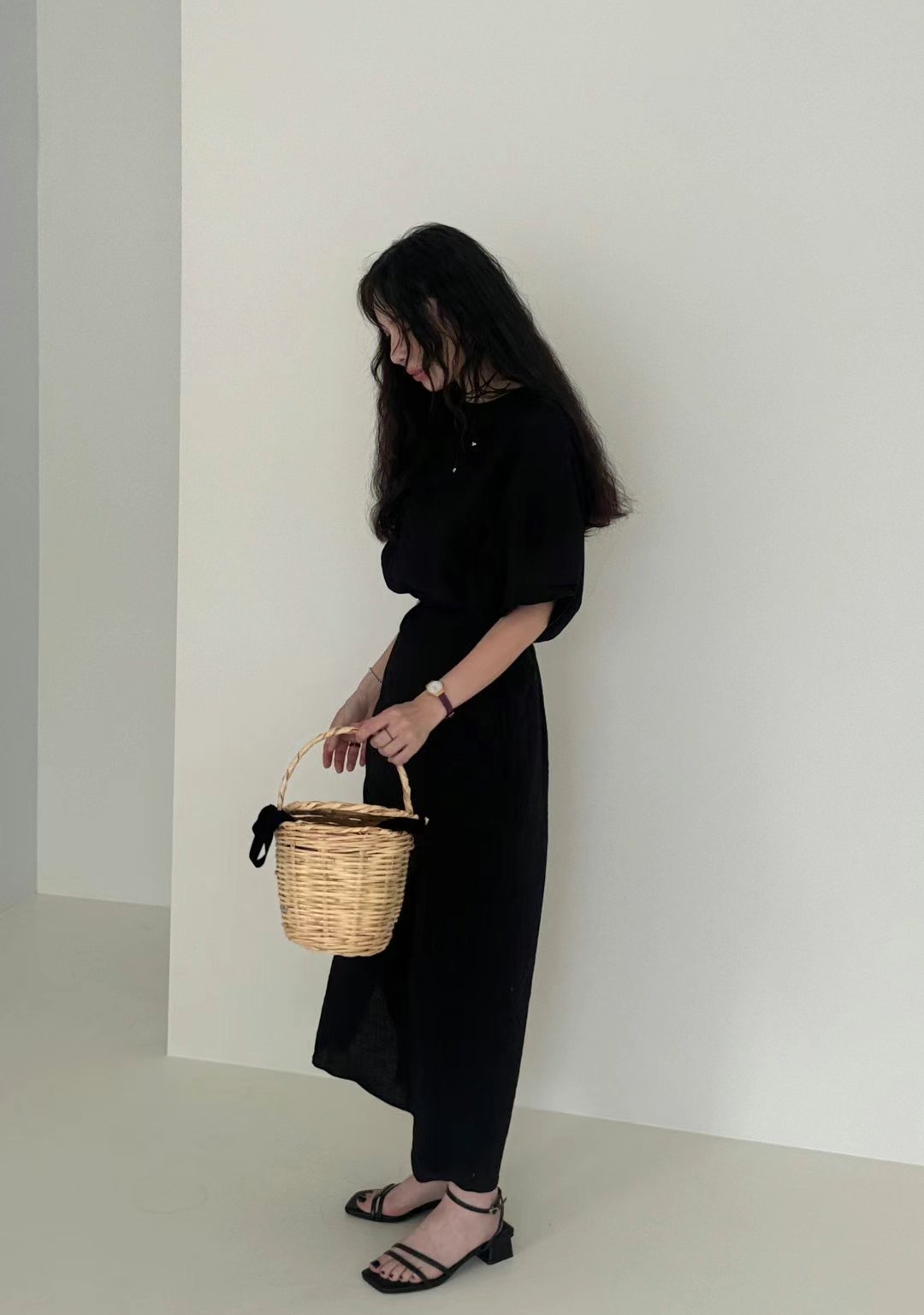 GLOSSY韓國代購㊣女裝新款真品職業推薦人氣時尚休閑連衣裙GLOSSY連衣裙圖色2