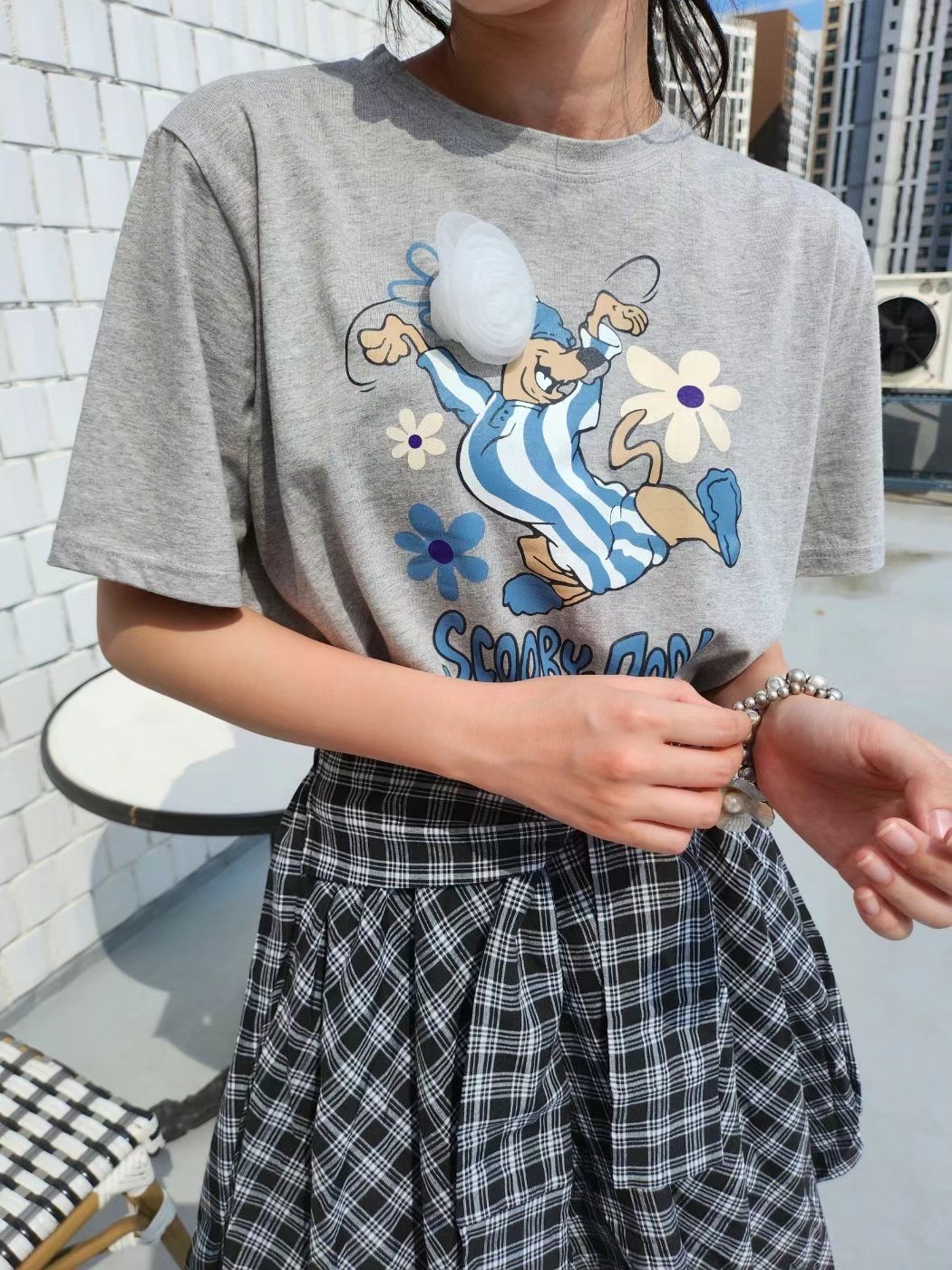 LAYERING韓國直郵㊣女裝新品推薦人氣休閑熱賣真品25春夏T恤LAYERINGT恤圖色3