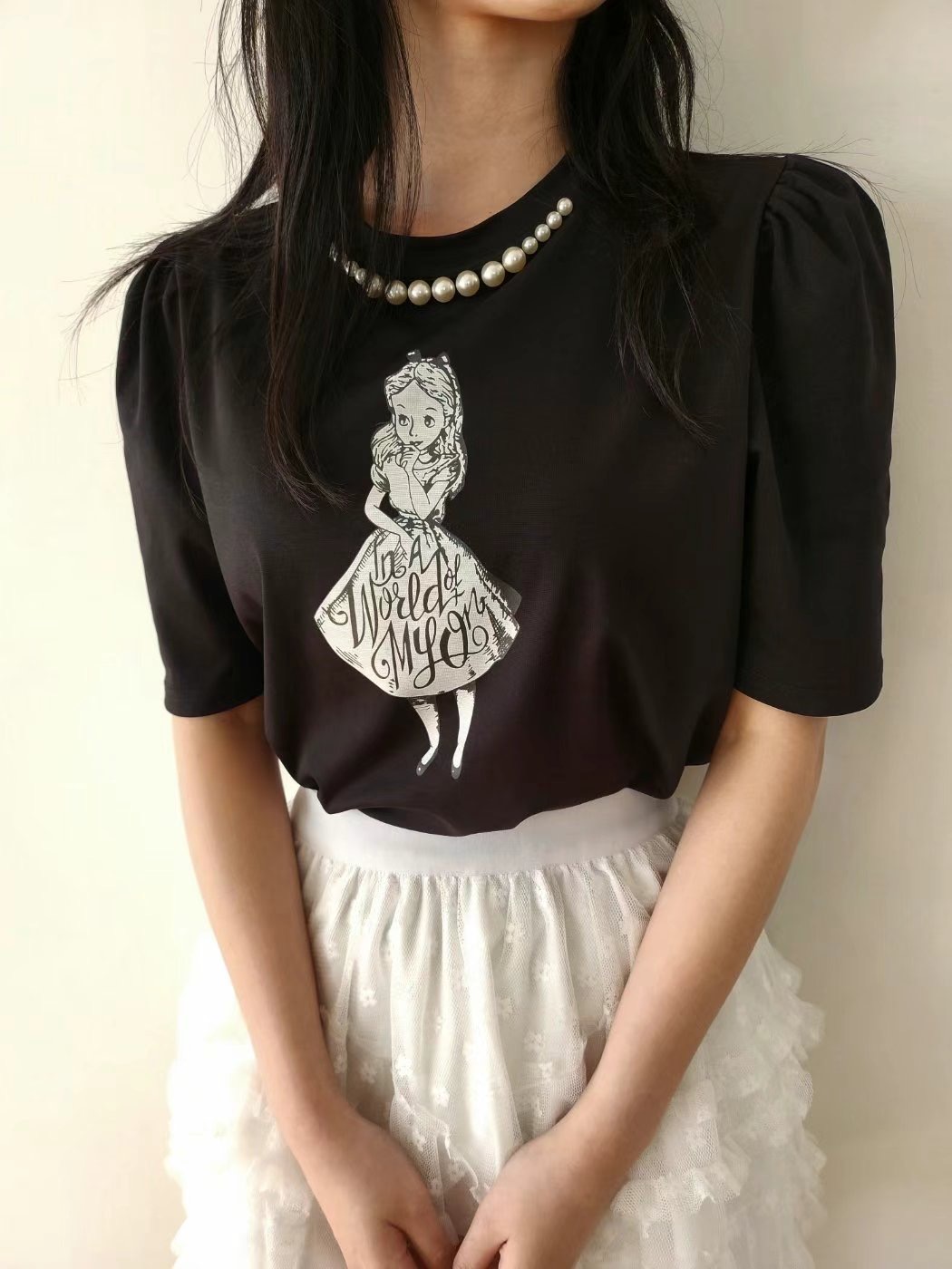 LAYERING東大門㊣實拍女士新款時尚推薦休閑人氣職業熱賣T恤LAYERINGT恤圖色3