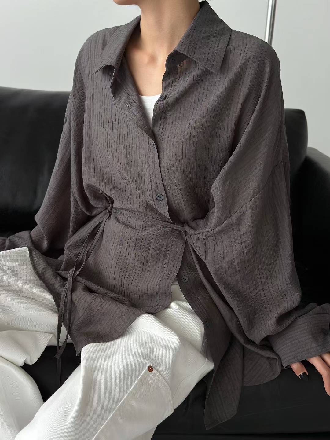REPAIR韓國直郵㊣女士新品人氣25春夏熱賣休閑推薦襯衫蕾絲衫REPAIR襯衫/蕾絲衫