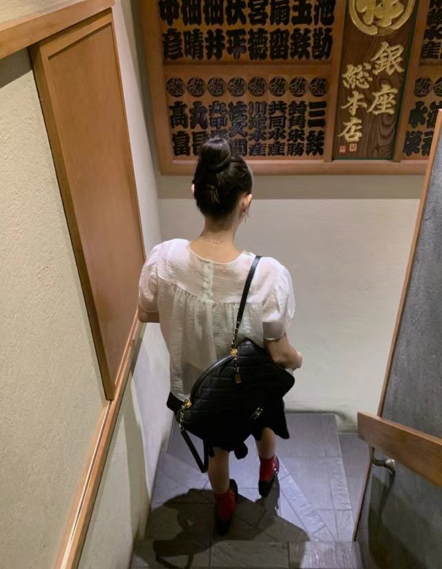 GLOSSY東大門㊣代購女士新款休閑25春夏人氣推薦襯衫蕾絲衫GLOSSY襯衫/蕾絲衫