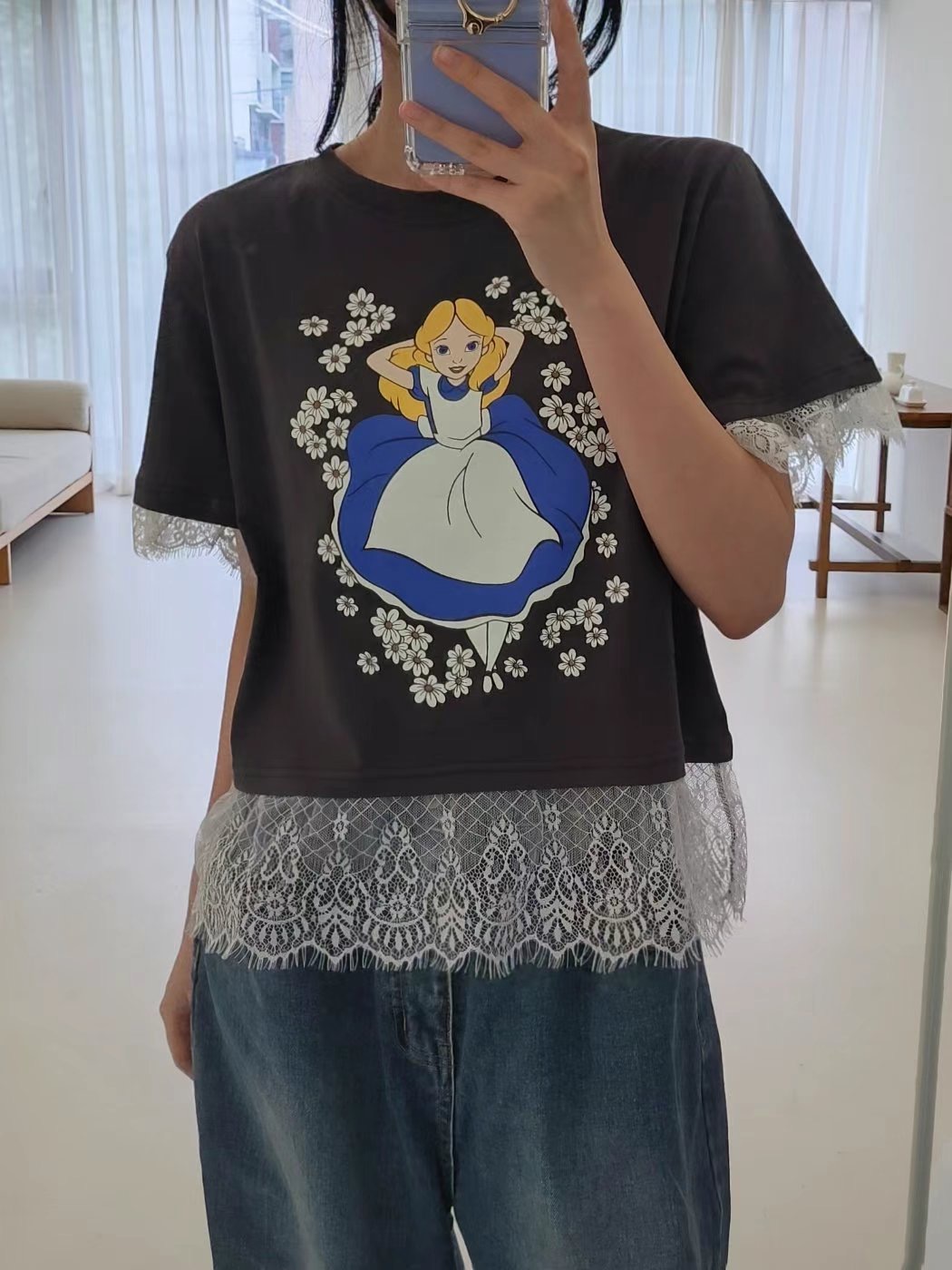 LAYERING韓國直郵㊣女士新品休閑推薦真品熱賣25春夏人氣T恤LAYERINGT恤圖色2