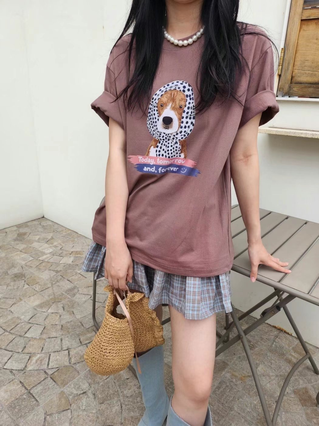 LAYERING韓國代購㊣女士新款人氣熱賣25春夏推薦真品時尚T恤LAYERINGT恤圖色3