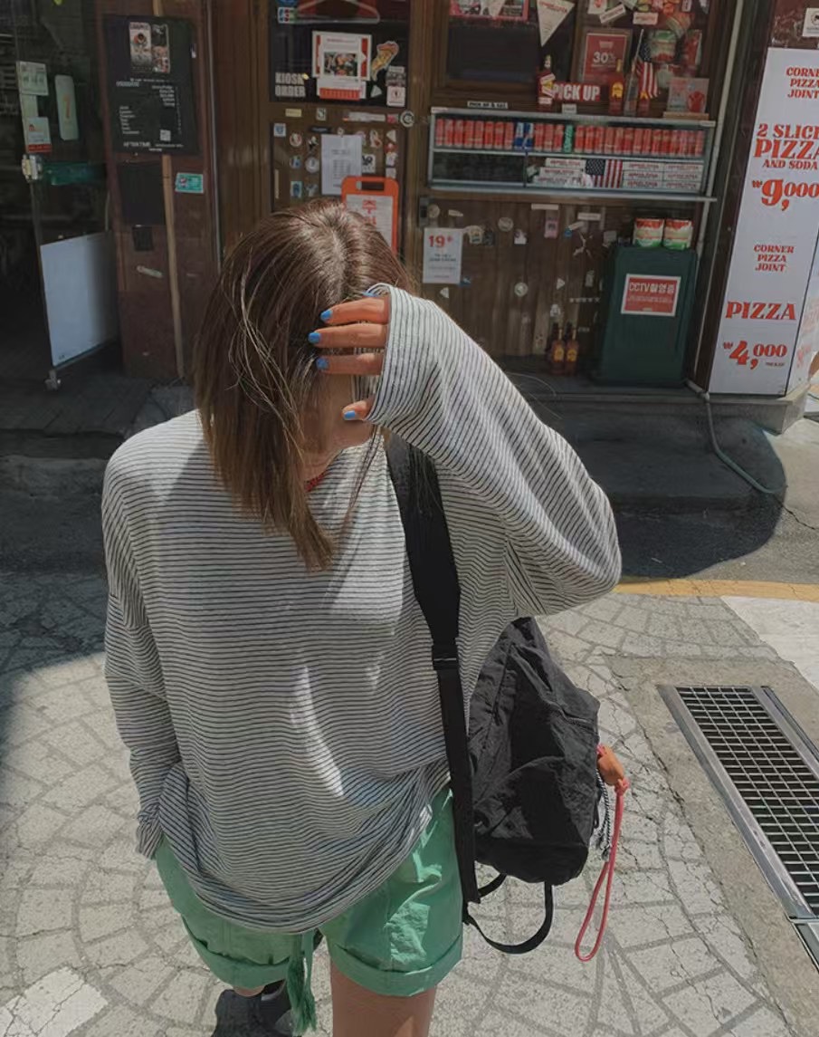 REPAIR韓國代購㊣女裝新品推薦職業熱賣休閑人氣真品長袖T恤REPAIR長袖T恤