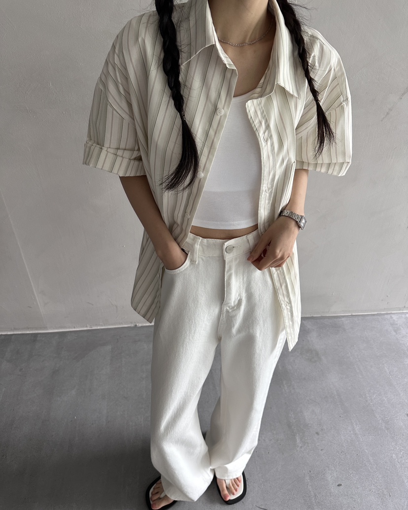 HOWDY韓國直郵㊣女裝新品職業25春夏休閑時尚熱賣襯衫蕾絲衫howdy襯衫/蕾絲衫
