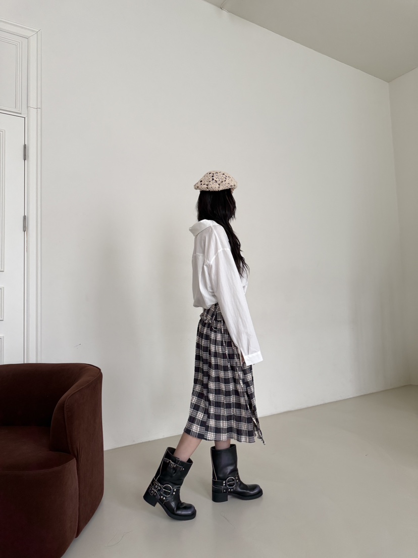 RIDGE-P韓國代購㊣女裝新款熱賣推薦時尚休閑半身裙中短裙RIDGE-P半身裙/中短裙