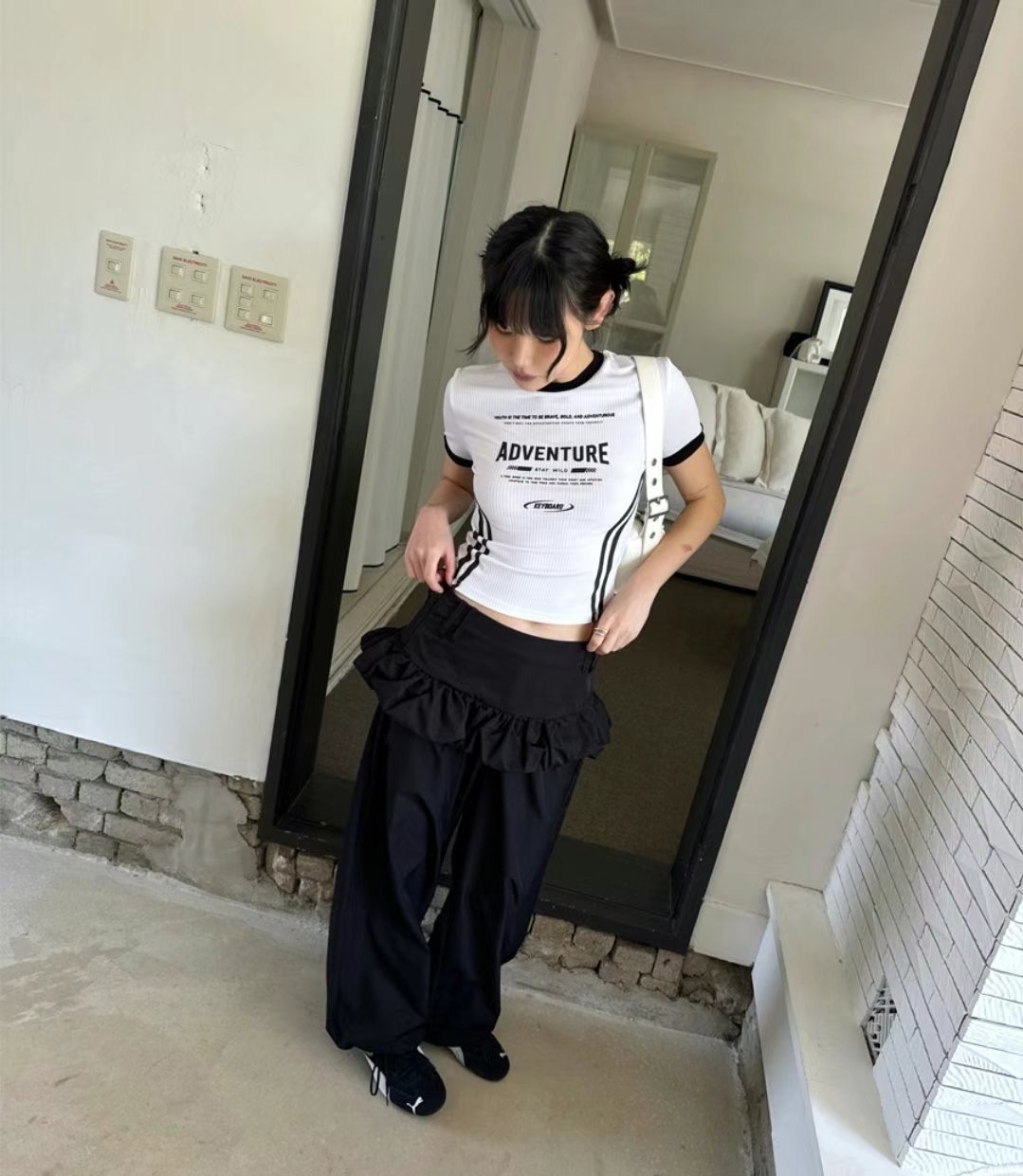 KEYBOARD韓國代購㊣女裝新款真品人氣職業休閑時尚25春夏T恤KEYBOARDT恤