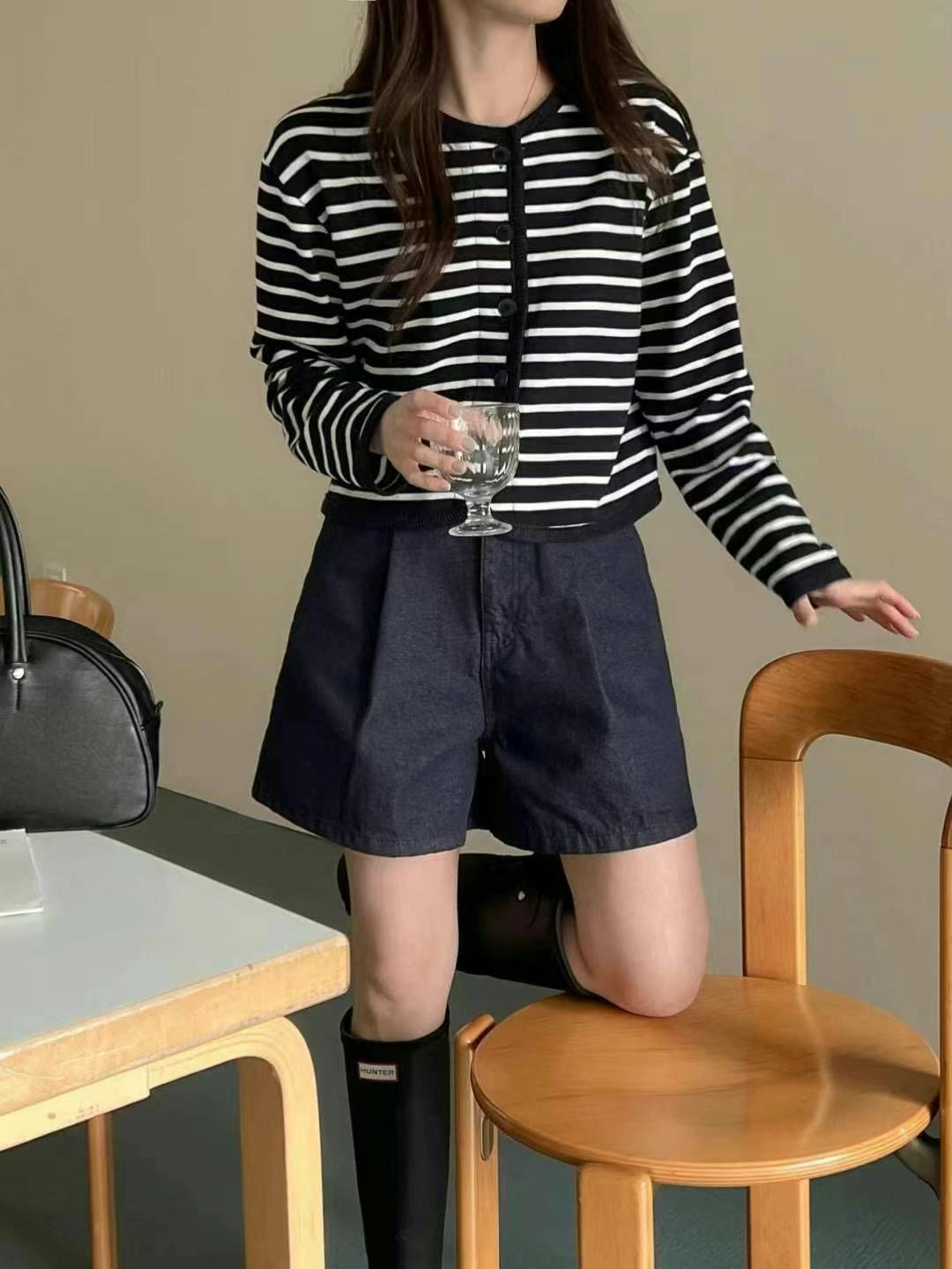ONEMORETHING東大門㊣代購女裝新品休閑時尚職業短褲不含腰帶ONEMORETHING短褲