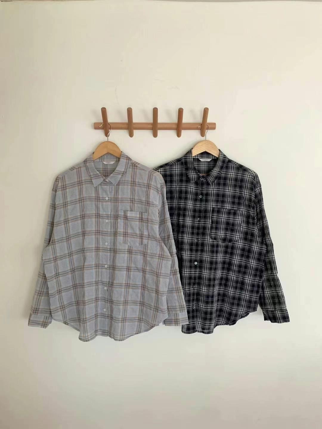 ONEMORETHING韓國代購㊣女士新品25春夏休閑人氣襯衫蕾絲衫ONEMORETHING襯衫/蕾絲衫圖色2左二色
