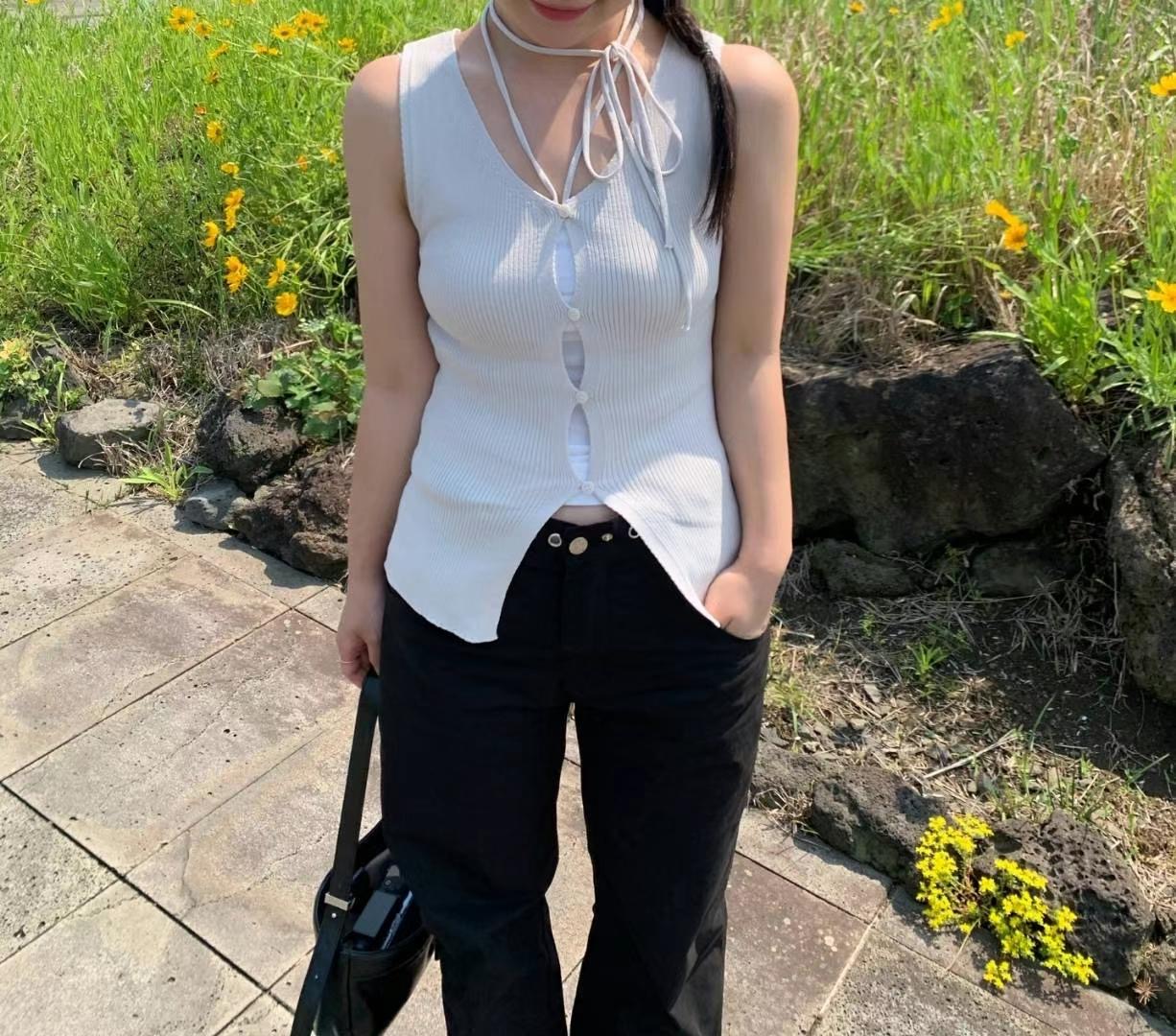 ONEMORETHING東大門㊣實拍女裝新款25春夏推薦人氣吊帶背心ONEMORETHING吊帶/背心