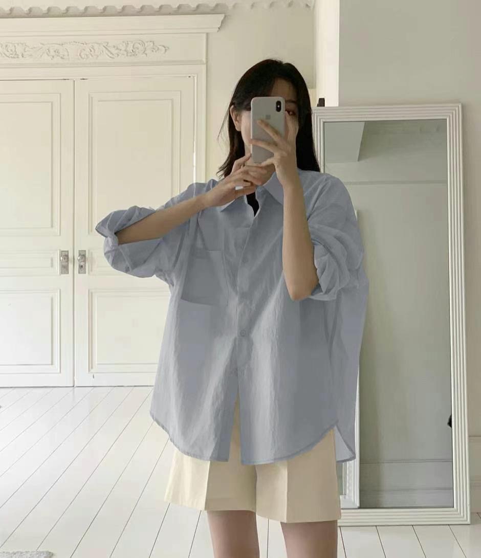 ONEMORETHING韓國代購㊣女裝新款熱賣職業推薦人氣襯衫蕾絲衫ONEMORETHING襯衫/蕾絲衫圖色3