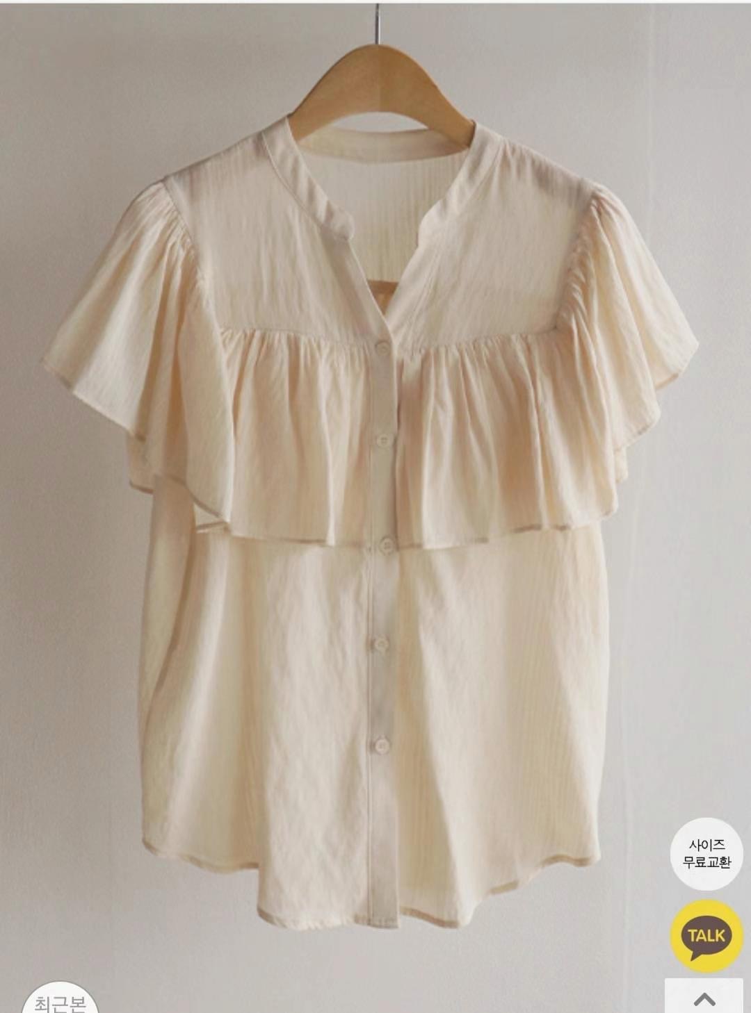 COCOS/ONE TOP韓國直郵㊣女裝新品職業25春夏推薦襯衫蕾絲衫COCOS/ONE TOP襯衫/蕾絲衫圖色2