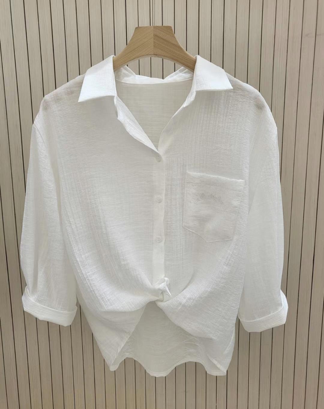 COCOS/ONE TOP韓國直郵㊣女士新款職業推薦25春夏襯衫蕾絲衫COCOS/ONE TOP襯衫/蕾絲衫