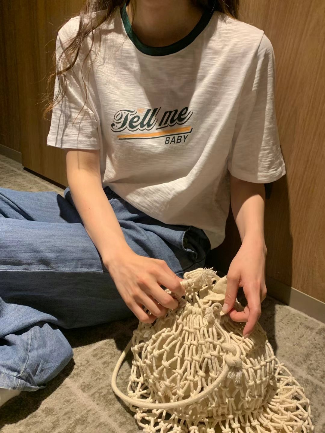 TDOUBLEJ韓國直郵㊣女裝新款職業時尚推薦真品人氣25春夏T恤TDOUBLEJT恤圖色2