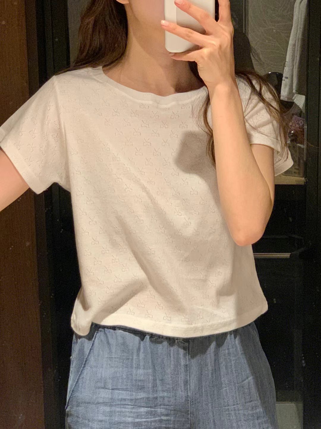 TDOUBLEJ東大門㊣實拍女裝新品人氣休閑熱賣25春夏時尚推薦T恤TDOUBLEJT恤圖色3