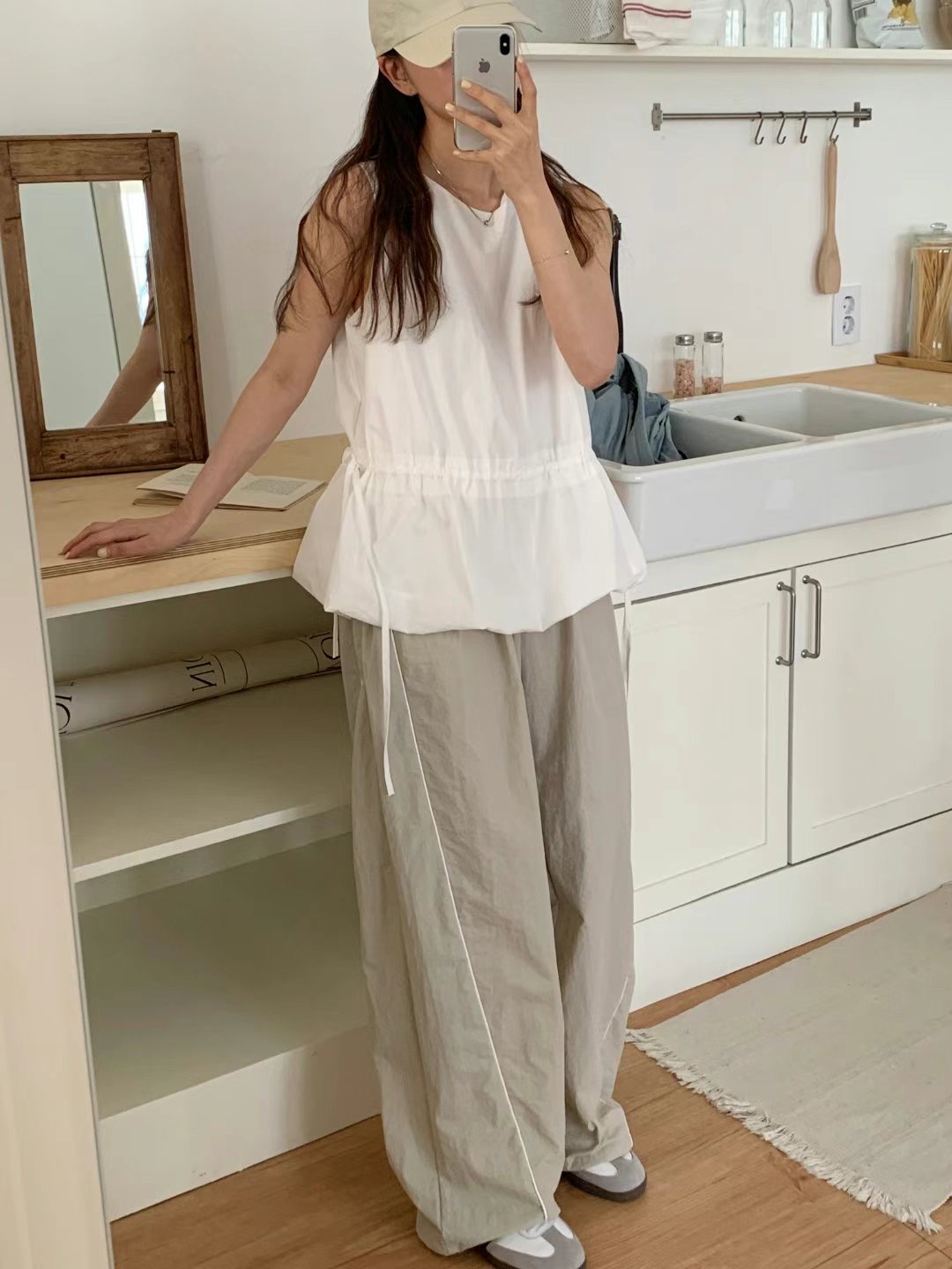 TDOUBLEJ韓國代購㊣女裝新款休閑時尚真品25春夏職業吊帶背心TDOUBLEJ吊帶/背心
