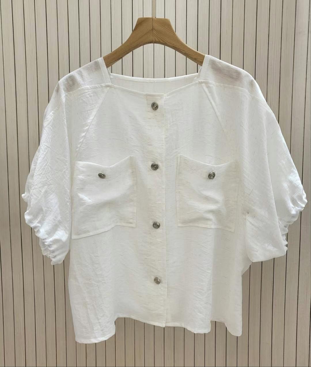 COCOS/ONE TOP韓國代購㊣女裝新品25春夏人氣職業襯衫蕾絲衫COCOS/ONE TOP襯衫/蕾絲衫
