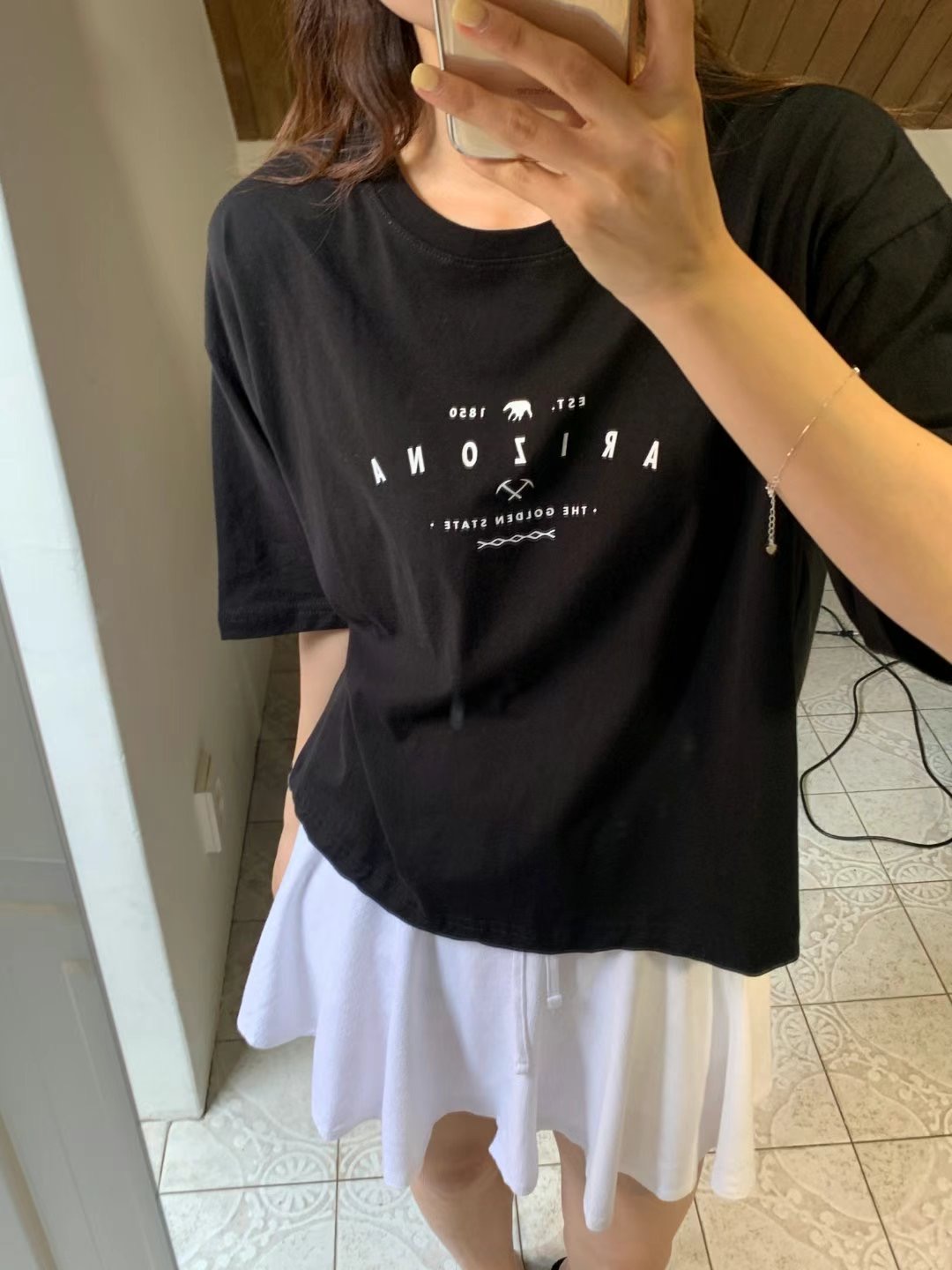 TDOUBLEJ東大門㊣實拍女裝新款休閑推薦人氣時尚25春夏熱賣T恤TDOUBLEJT恤圖色4