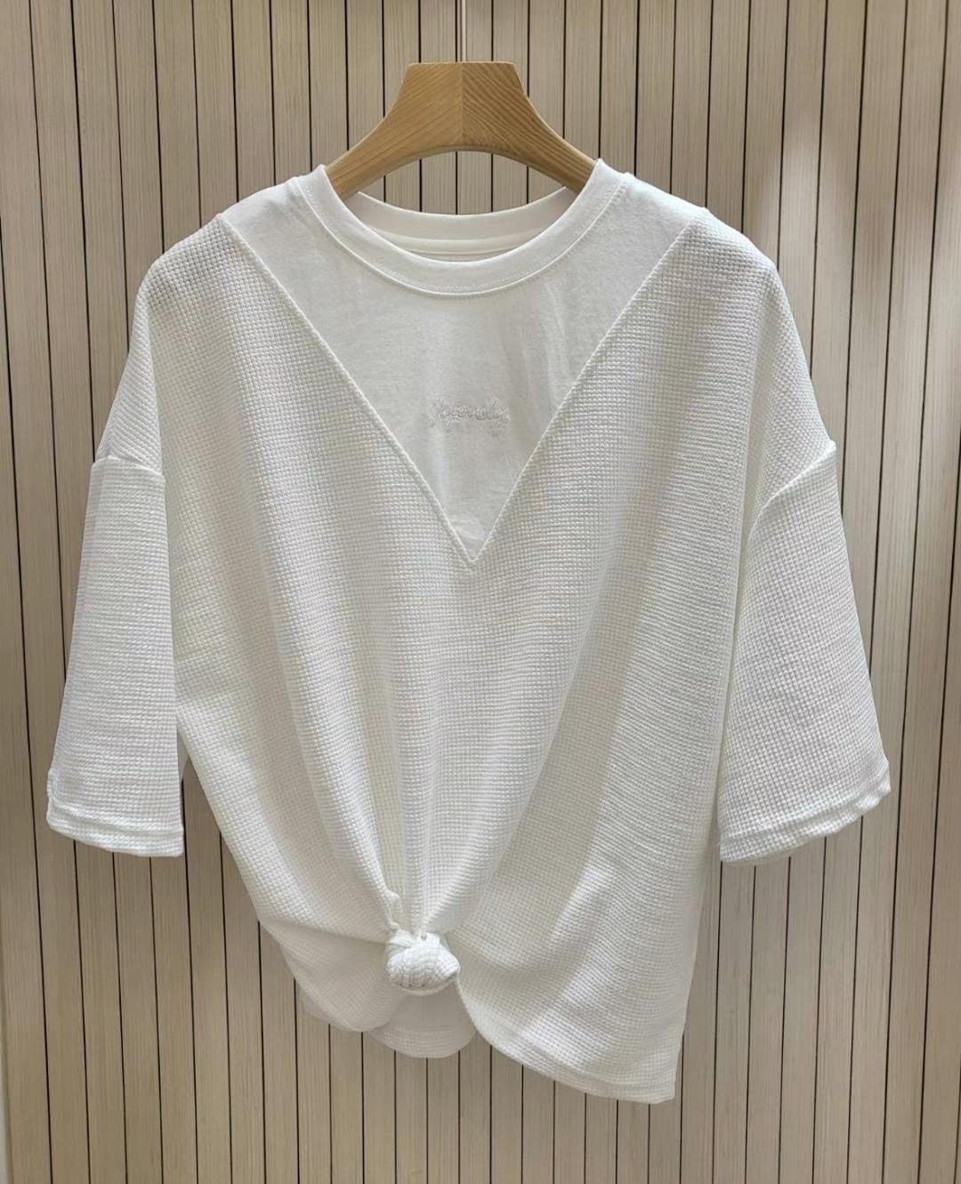 COCOS/ONE TOP韓國直郵㊣女裝新款休閑真品25春夏時尚T恤COCOS/ONE TOPT恤