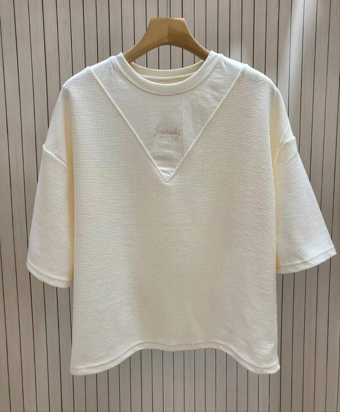 COCOS/ONE TOP韓國直郵㊣女裝新款休閑真品25春夏時尚T恤COCOS/ONE TOPT恤圖色2