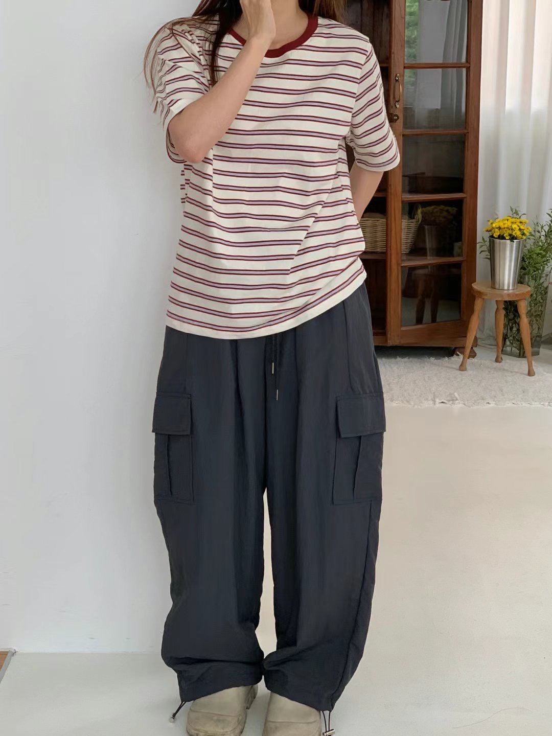 TDOUBLEJ東大門㊣直郵女裝新款休閑人氣25春夏職業熱賣推薦T恤TDOUBLEJT恤