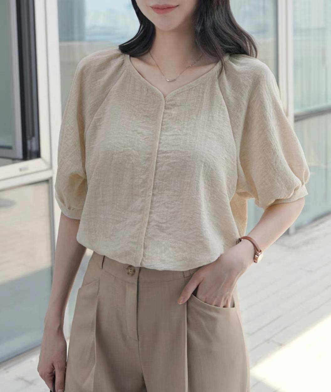 COCOS/ONE TOP東大門㊣直郵女士新款真品25春夏襯衫蕾絲衫COCOS/ONE TOP襯衫/蕾絲衫
