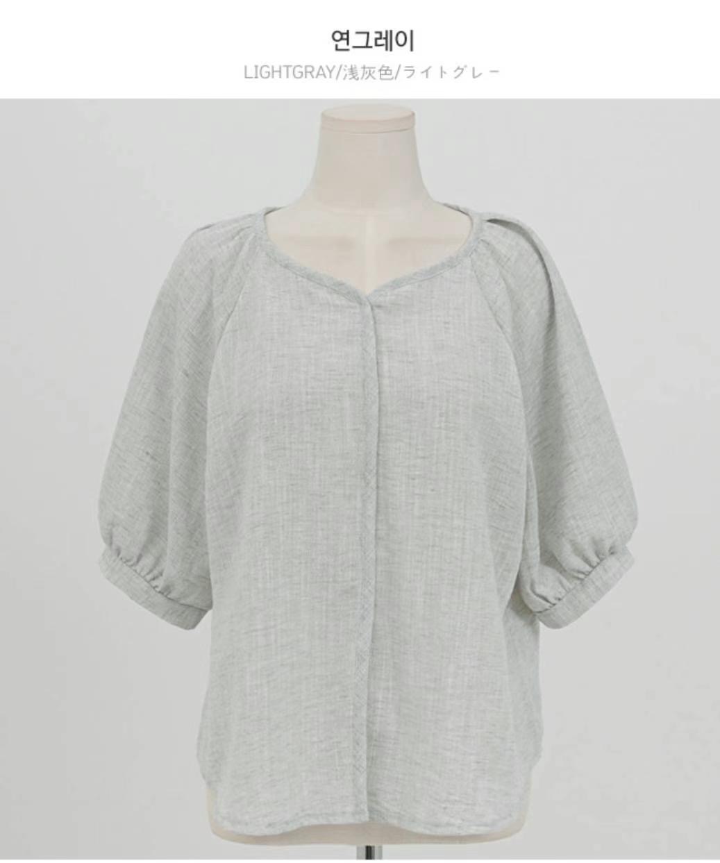 COCOS/ONE TOP東大門㊣直郵女士新款真品25春夏襯衫蕾絲衫COCOS/ONE TOP襯衫/蕾絲衫圖色2