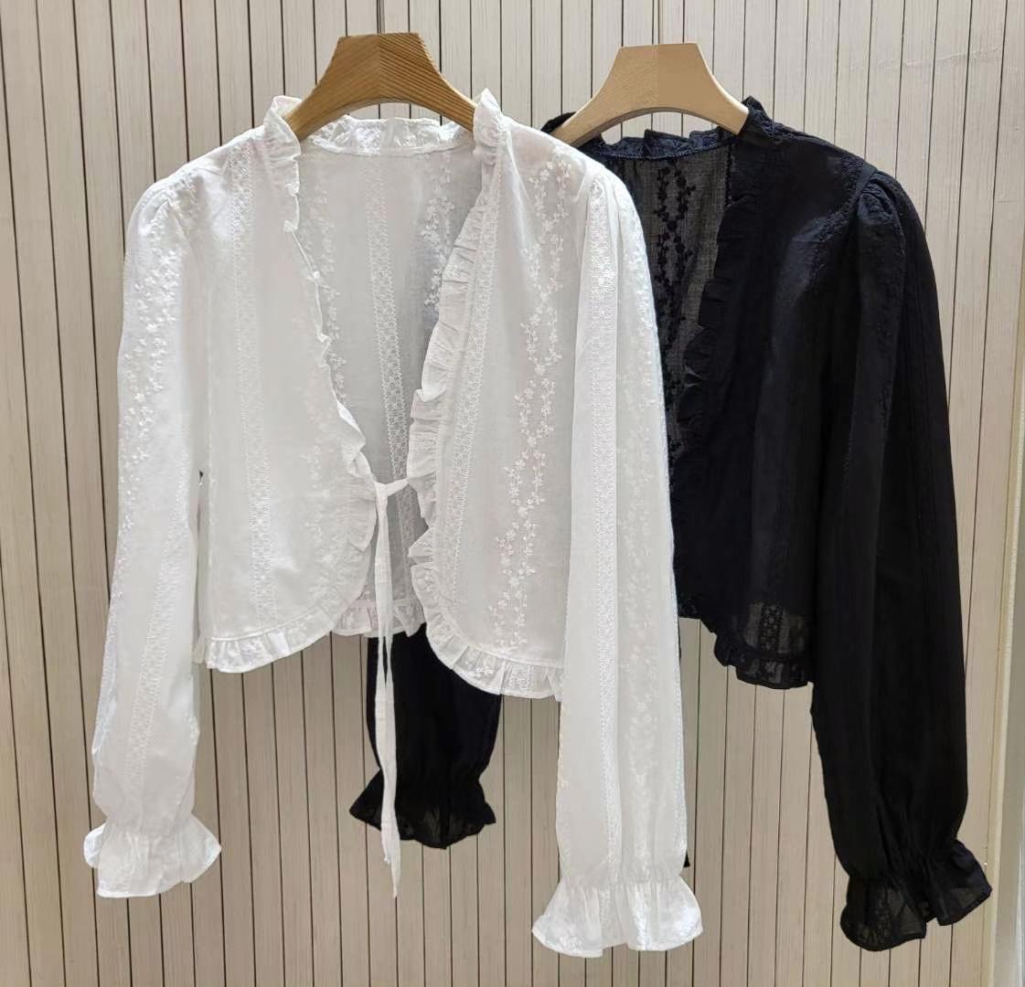 COCOS/ONE TOP東大門㊣實拍女士新品推薦襯衫蕾絲衫刺繡開衫COCOS/ONE TOP襯衫/蕾絲衫