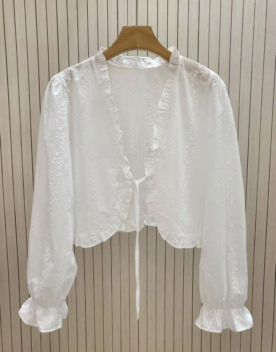 COCOS/ONE TOP東大門㊣實拍女士新品推薦襯衫蕾絲衫刺繡開衫COCOS/ONE TOP襯衫/蕾絲衫