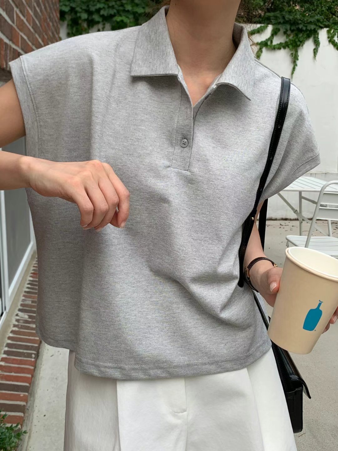 TDOUBLEJ東大門㊣直郵女裝新品休閑25春夏職業熱賣推薦真品T恤TDOUBLEJT恤圖色3