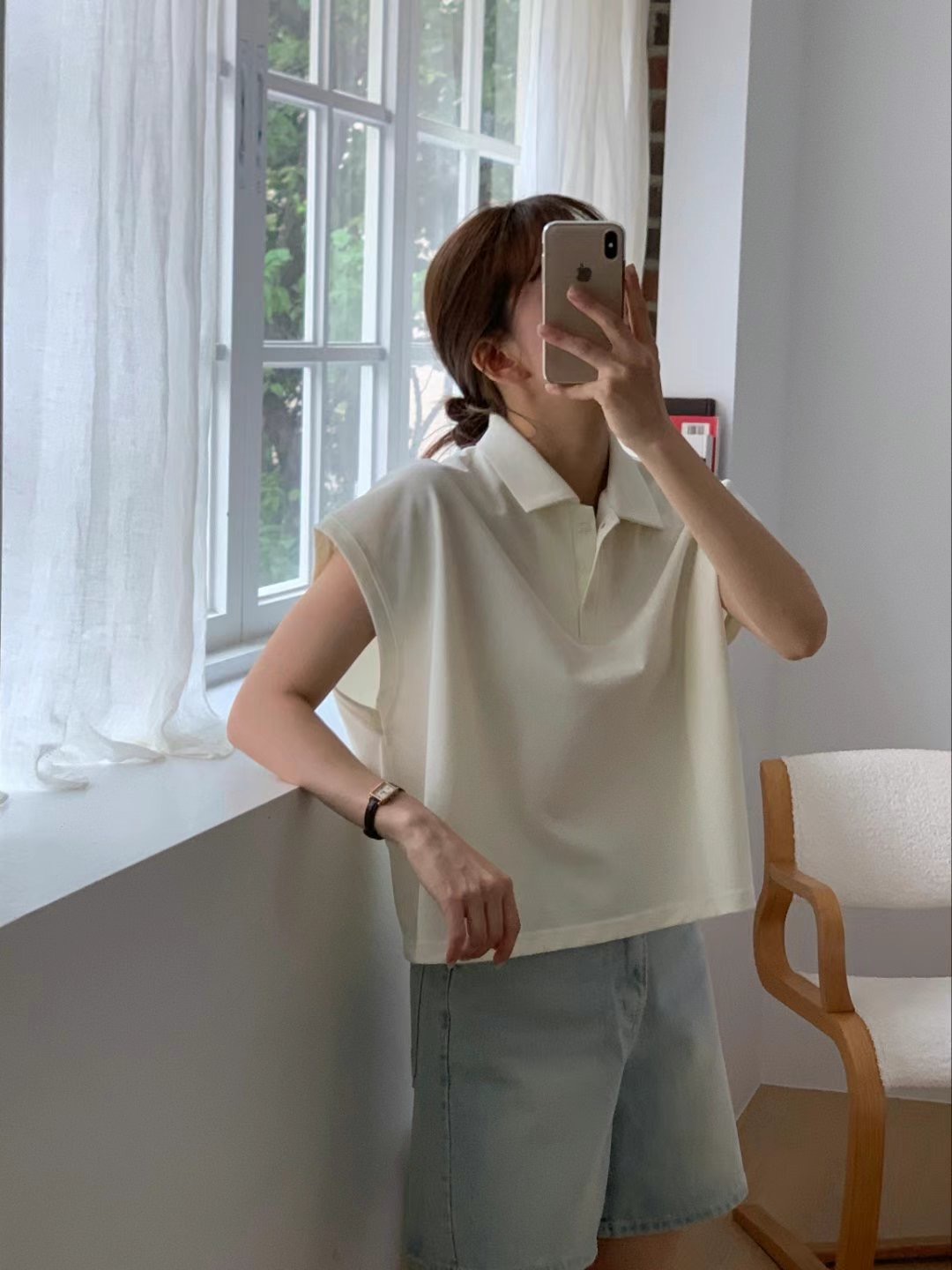 TDOUBLEJ東大門㊣直郵女裝新品休閑25春夏職業熱賣推薦真品T恤TDOUBLEJT恤圖色5