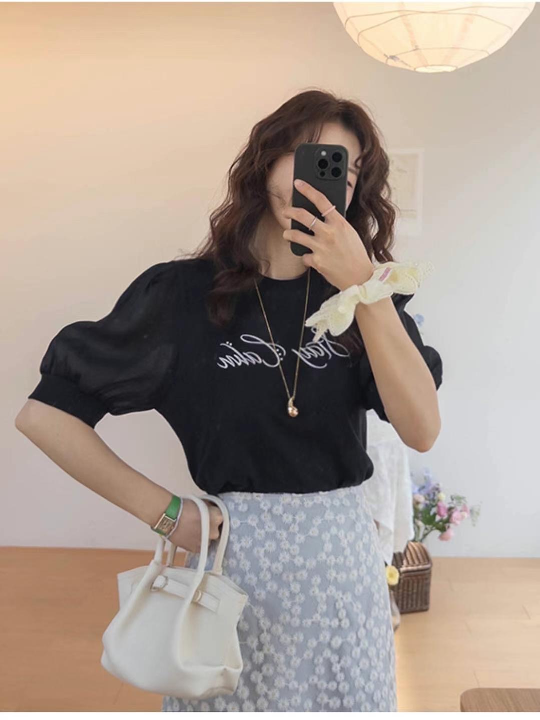 COCOS/ONE TOP韓國直郵㊣女士新品熱賣25春夏人氣職業T恤COCOS/ONE TOPT恤