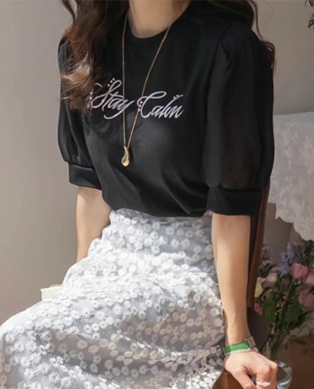 COCOS/ONE TOP韓國直郵㊣女士新品熱賣25春夏人氣職業T恤COCOS/ONE TOPT恤