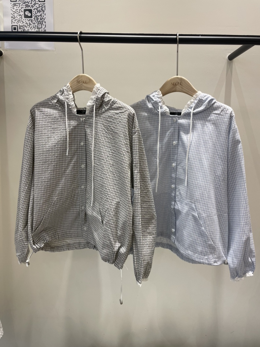 NEOUL東大門㊣直郵女裝新款真品時尚推薦人氣休閑職業25春夏夾克NEOUL/ahin雙領標簽夾克