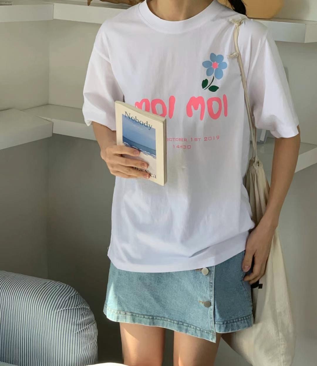 ARHEE韓國代購㊣女裝新款職業時尚25春夏熱賣真品人氣休閑T恤ARHEET恤圖色2