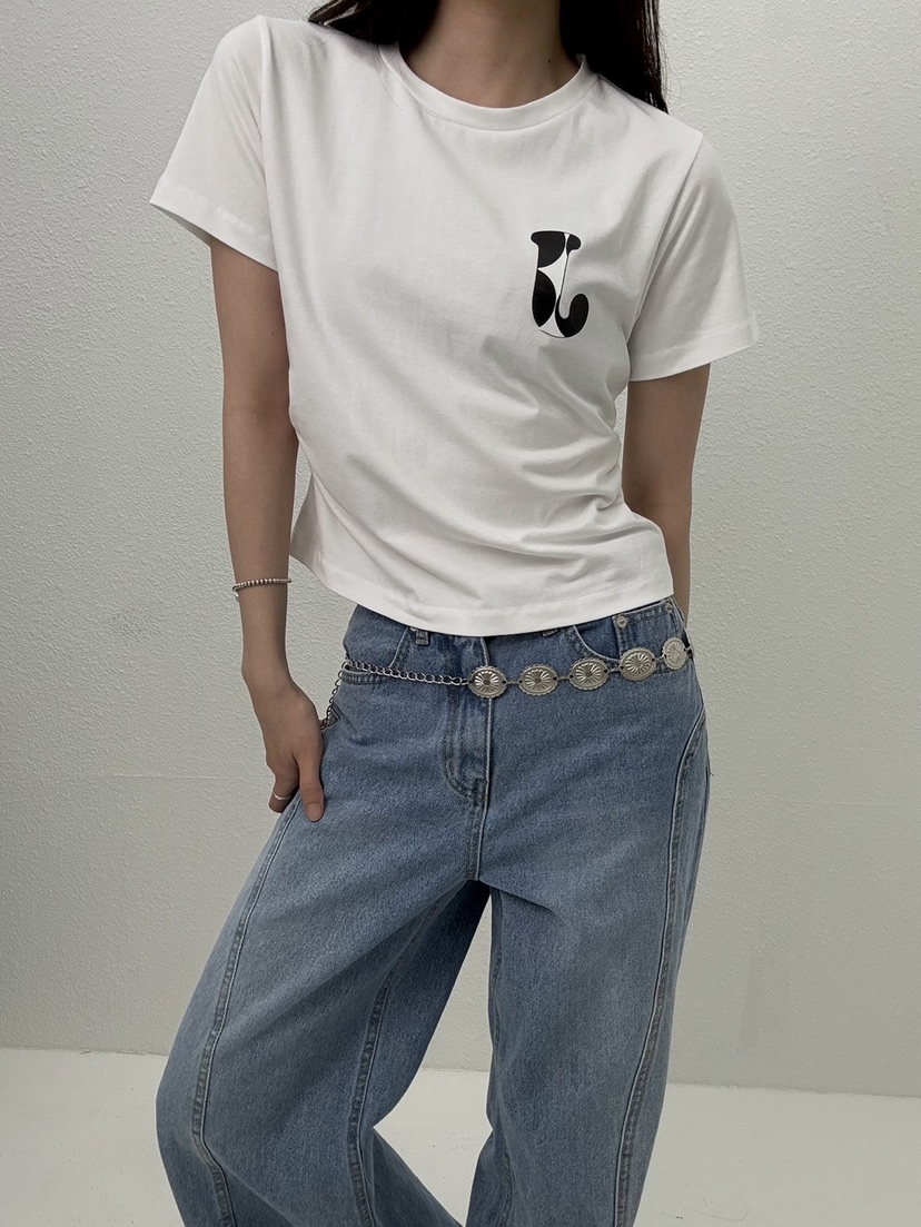 JMIND東大門㊣直郵女裝新品時尚休閑熱賣人氣職業真品25春夏T恤JMINDT恤