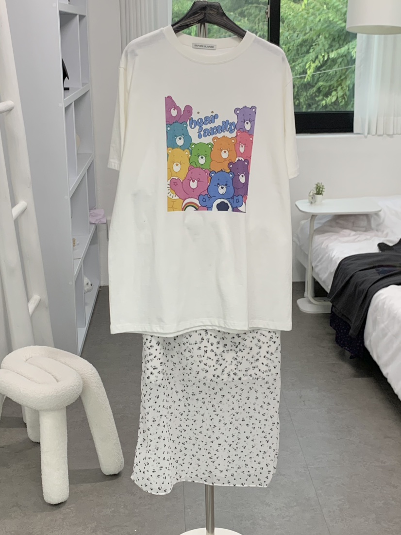 BEFORE SUNRISE東大門㊣直郵女士新品休閑推薦人氣T恤泰迪熊BEFORE SUNRISET恤