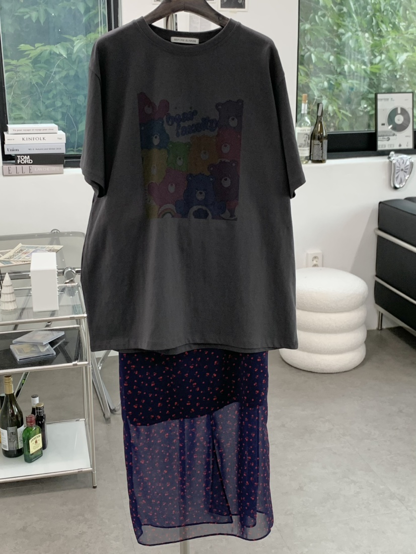 BEFORE SUNRISE東大門㊣直郵女士新品休閑推薦人氣T恤泰迪熊BEFORE SUNRISET恤