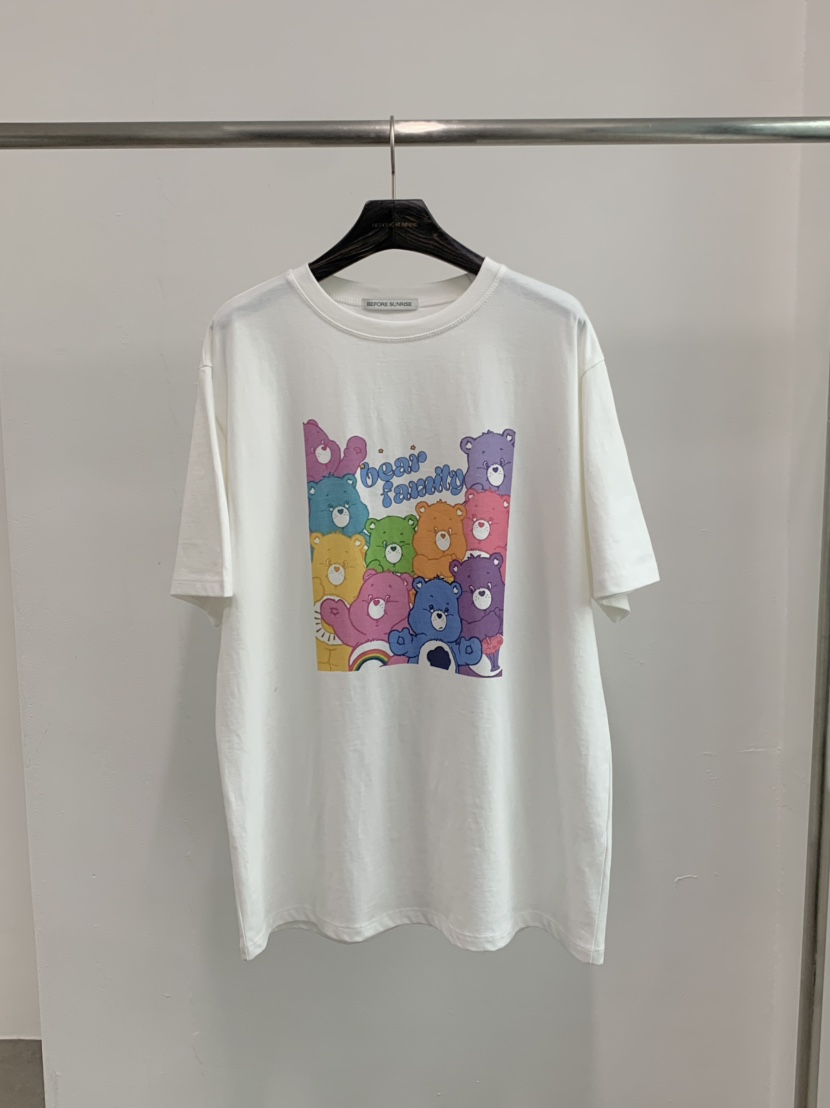 BEFORE SUNRISE東大門㊣直郵女士新品休閑推薦人氣T恤泰迪熊BEFORE SUNRISET恤圖色2