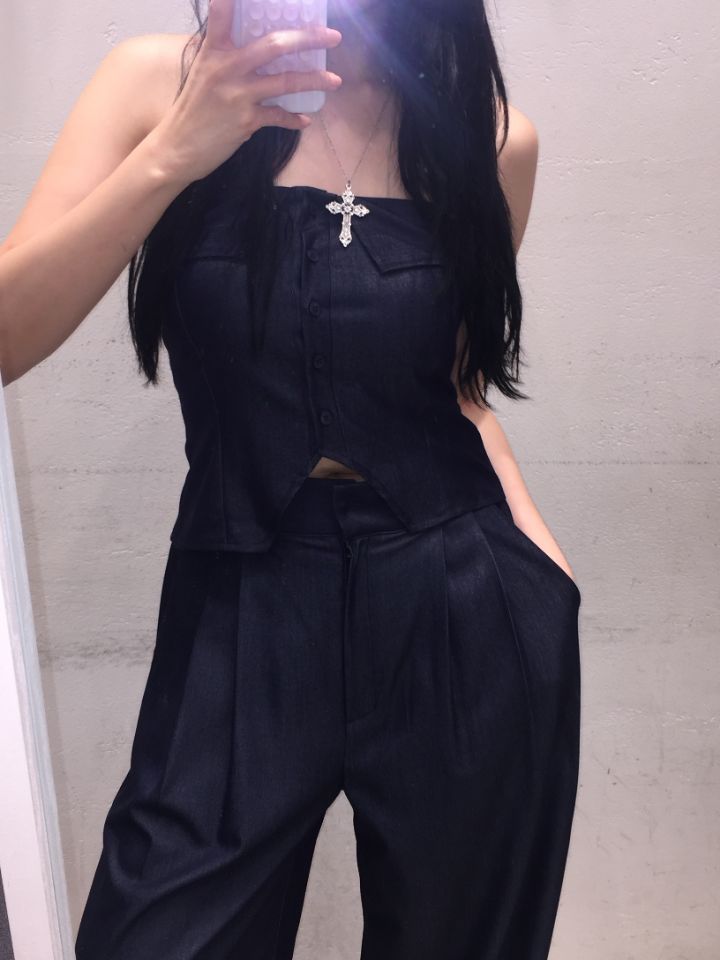 mars韓國直郵㊣女裝新款真品職業時尚休閑人氣推薦吊帶背心mars吊帶/背心