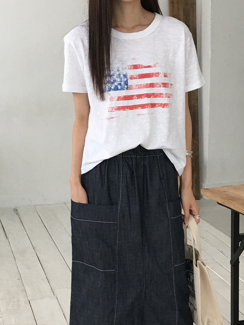EOMPIT韓國直郵㊣女士新款職業推薦25春夏時尚熱賣人氣真品T恤EOMPITT恤